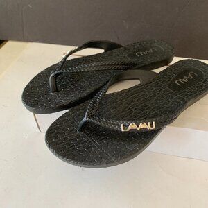 LAVAU Flip Flops for Women, Waterproof Non Slip Thong Sandals Shower Beach SZ 10